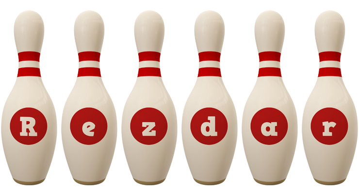 Rezdar bowling-pin logo