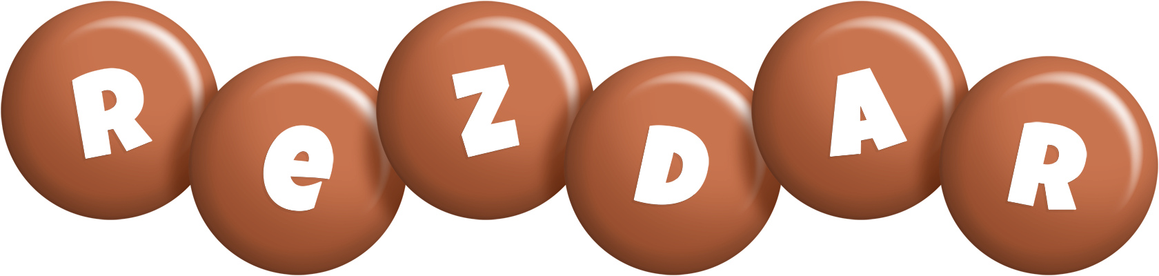 Rezdar candy-brown logo