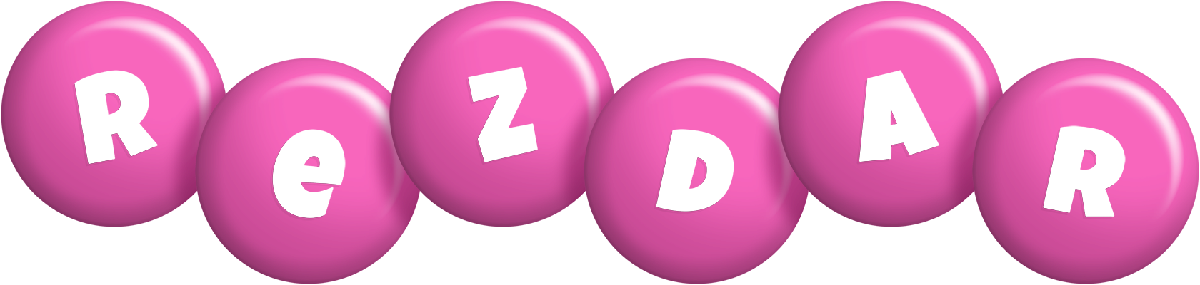 Rezdar candy-pink logo