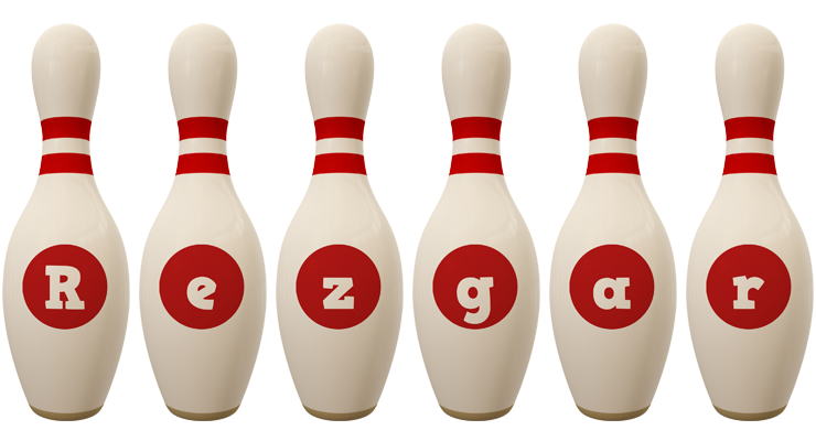 Rezgar bowling-pin logo