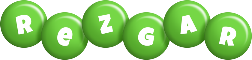 Rezgar candy-green logo