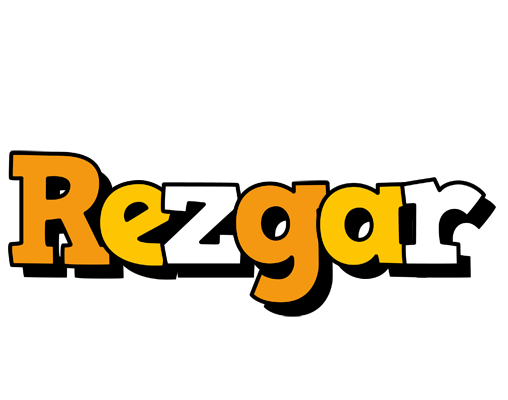 Rezgar cartoon logo