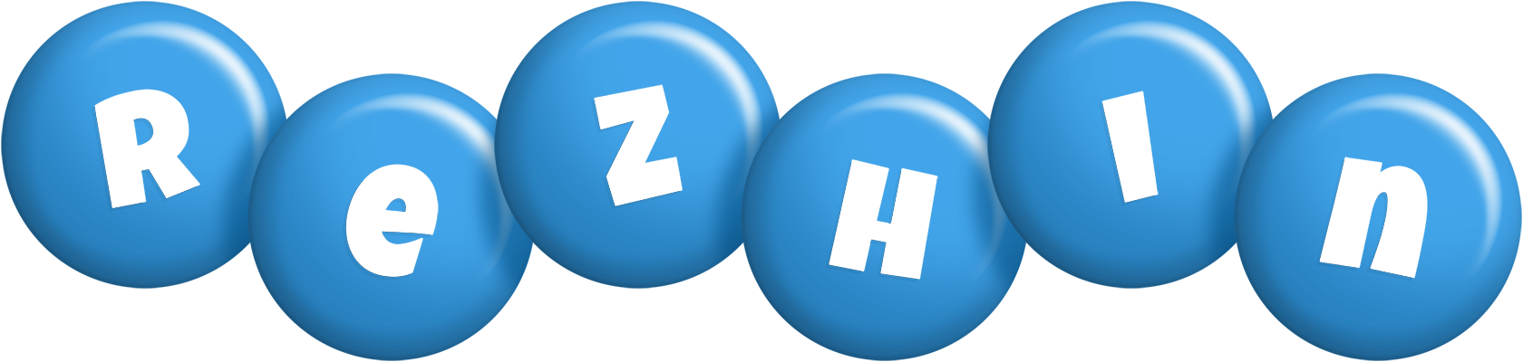 Rezhin candy-blue logo