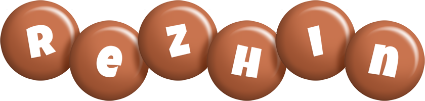 Rezhin candy-brown logo