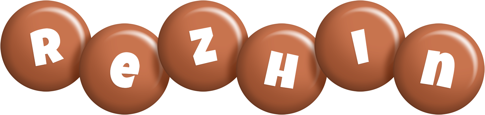 Rezhin candy-brown logo