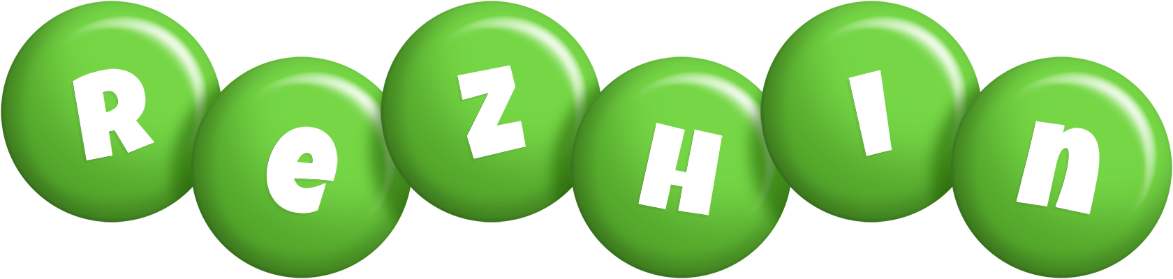 Rezhin candy-green logo