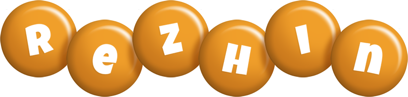 Rezhin candy-orange logo