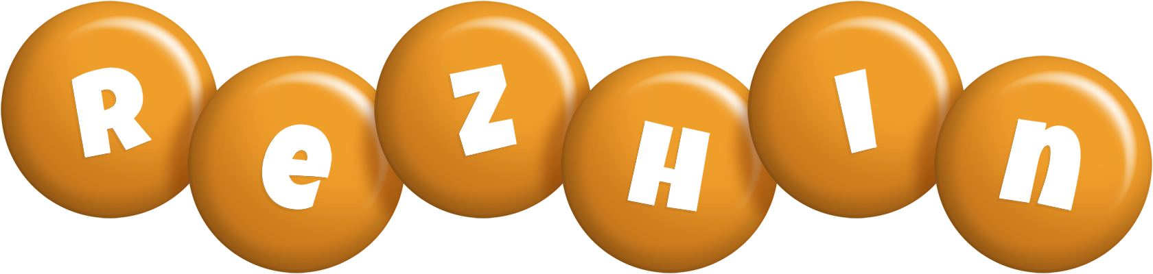 Rezhin candy-orange logo