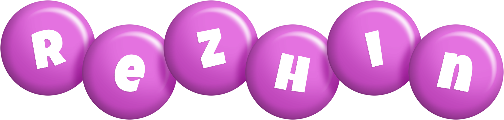 Rezhin candy-purple logo