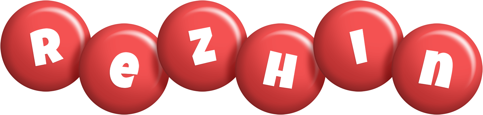 Rezhin candy-red logo