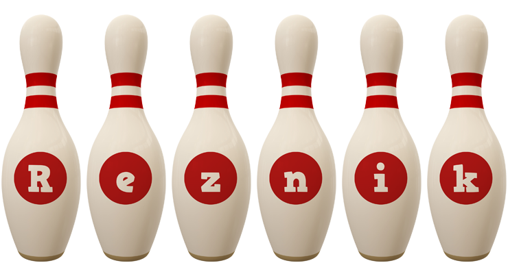 Reznik bowling-pin logo