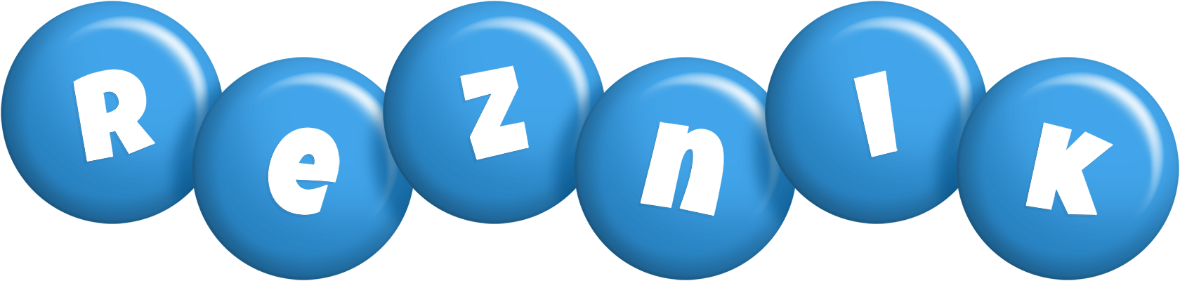 Reznik candy-blue logo