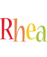 Rhea birthday logo