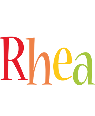Rhea birthday logo