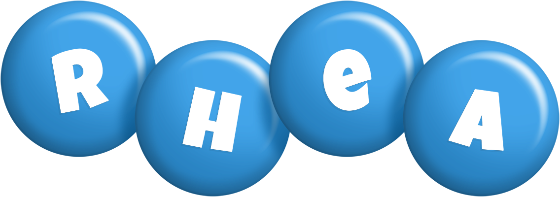 Rhea candy-blue logo