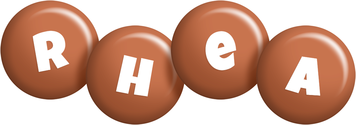 Rhea candy-brown logo