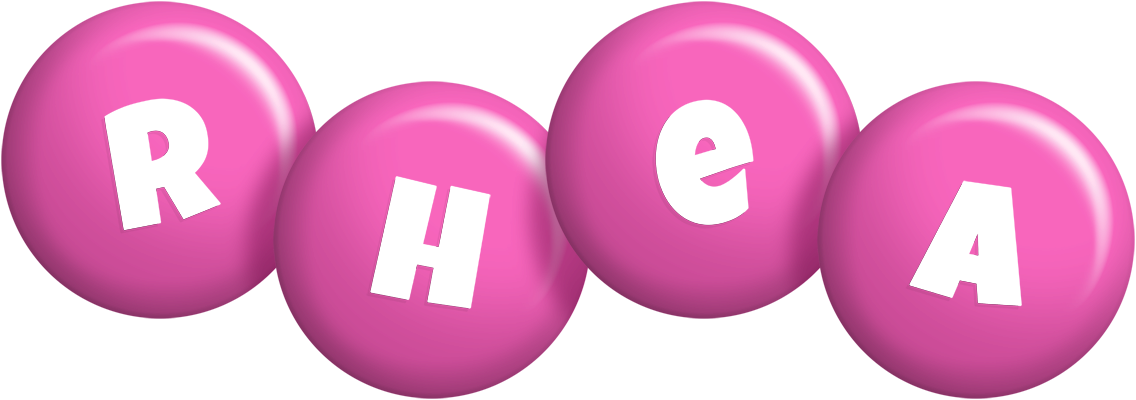 Rhea candy-pink logo