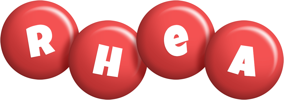 Rhea candy-red logo