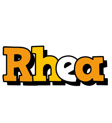 Rhea cartoon logo