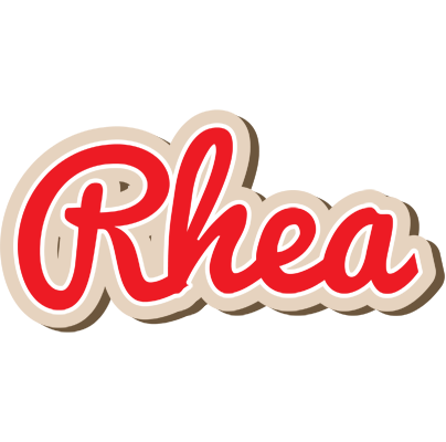Rhea chocolate logo