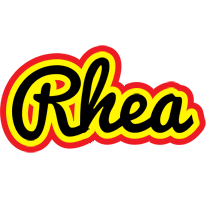 Rhea flaming logo