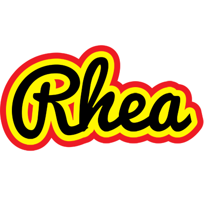 Rhea flaming logo