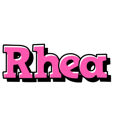 Rhea girlish logo