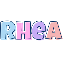 Rhea pastel logo