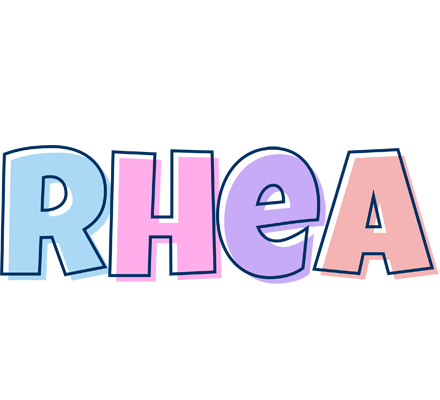 Rhea pastel logo
