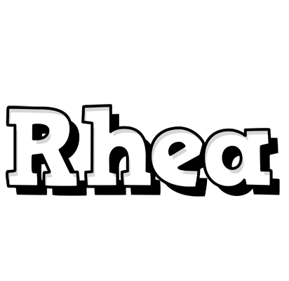 Rhea snowing logo