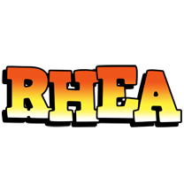 Rhea sunset logo