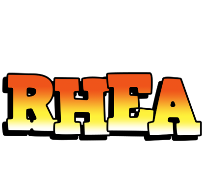 Rhea sunset logo