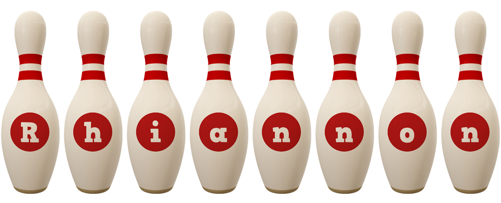 Rhiannon bowling-pin logo