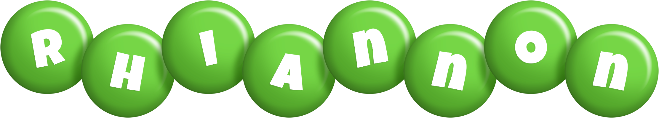 Rhiannon candy-green logo