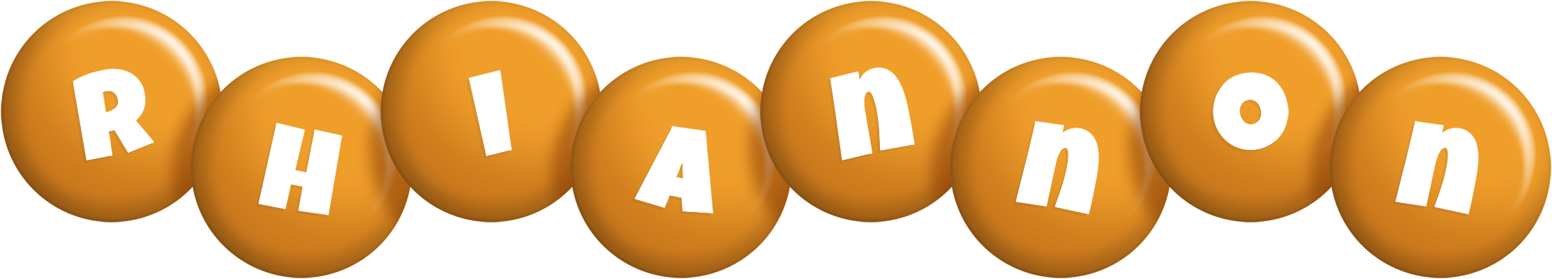 Rhiannon candy-orange logo