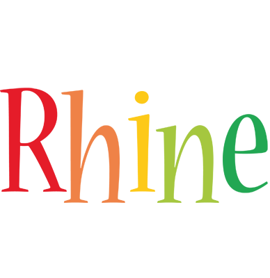 Rhine birthday logo
