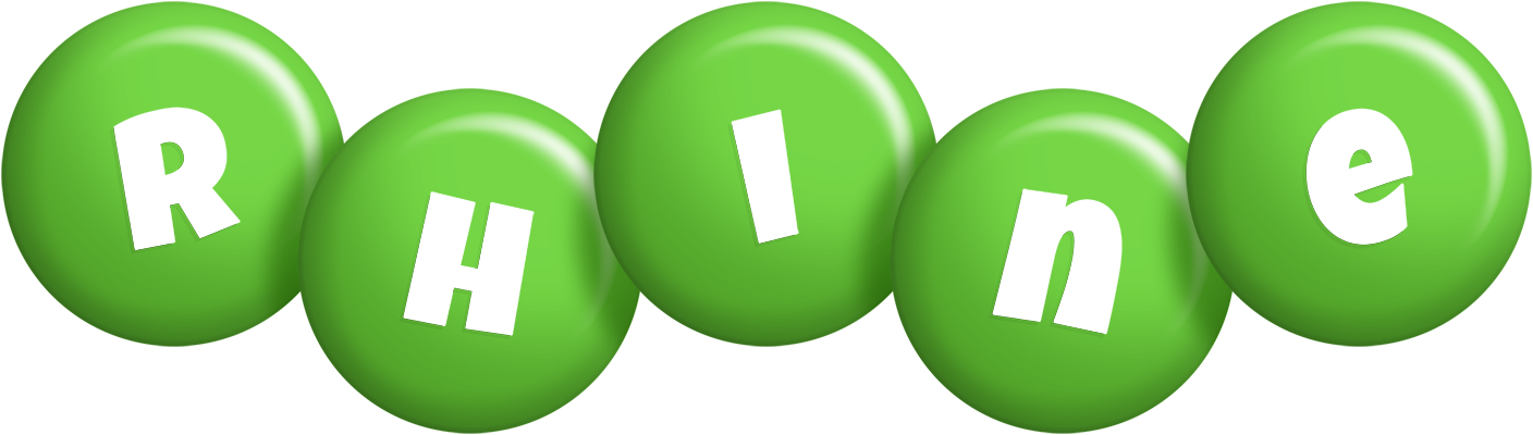 Rhine candy-green logo