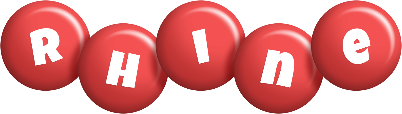 Rhine candy-red logo