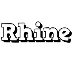 Rhine snowing logo