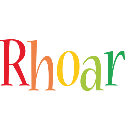 Rhoar birthday logo