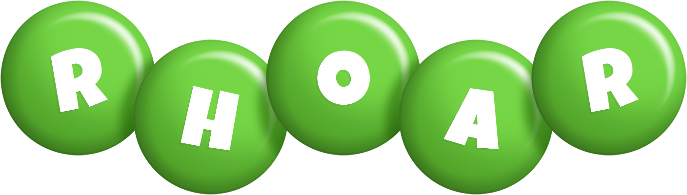 Rhoar candy-green logo