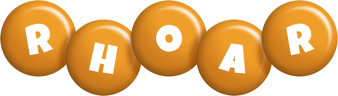 Rhoar candy-orange logo