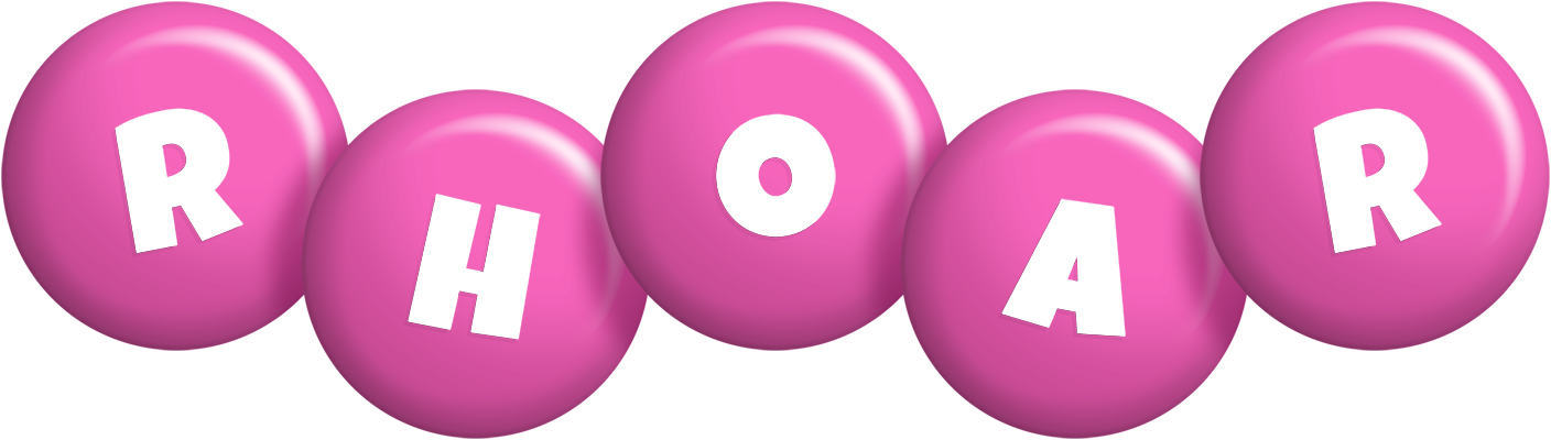 Rhoar candy-pink logo