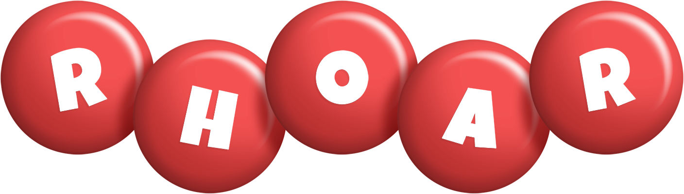 Rhoar candy-red logo