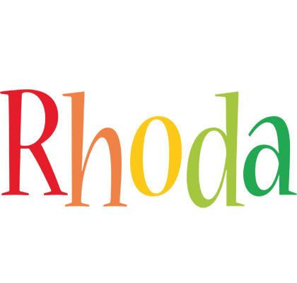 Rhoda birthday logo