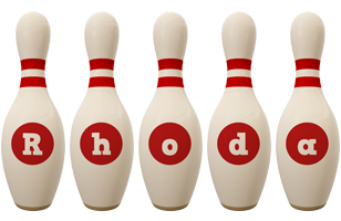 Rhoda bowling-pin logo