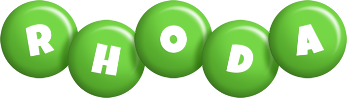 Rhoda candy-green logo