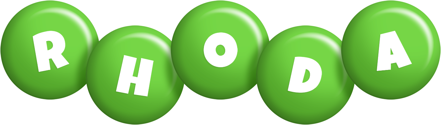 Rhoda candy-green logo