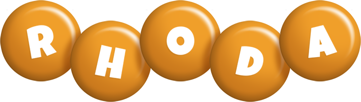 Rhoda candy-orange logo