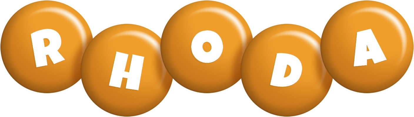 Rhoda candy-orange logo